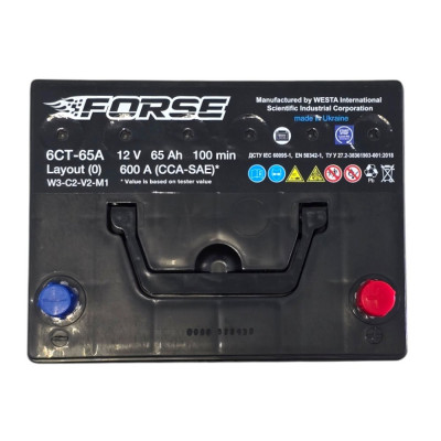 Автомобільний акумулятор Forse Premium 65Ah 600A Asia EFB R+ - 3
