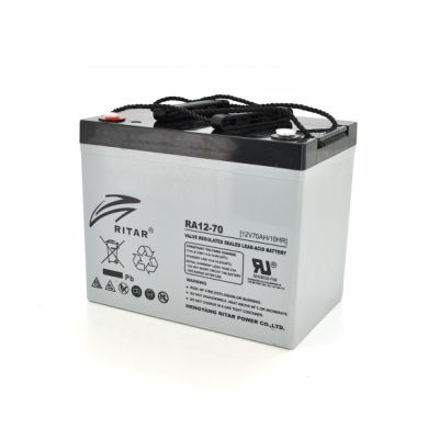 AGM аккумулятор Ritar 12V 70Ah RA12-70 - 1