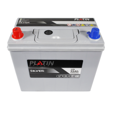 Автомобільний акумулятор Platin Silver Asia 55Ah 520A L+ - 2