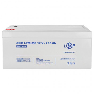 AGM аккумулятор LogicPower 12V 250Ah LPM-MG 12-250 - 3