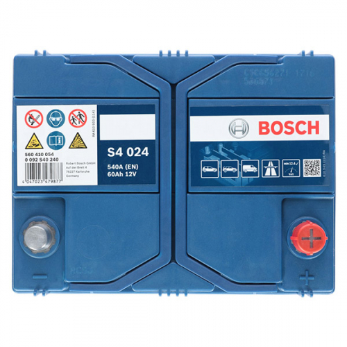 Автомобильный аккумулятор Bosch 60Ah 540A S4 024 R+ - 4