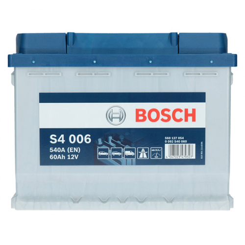 Автомобильный аккумулятор Bosch 60Ah 540A S4 006 L+ - 2