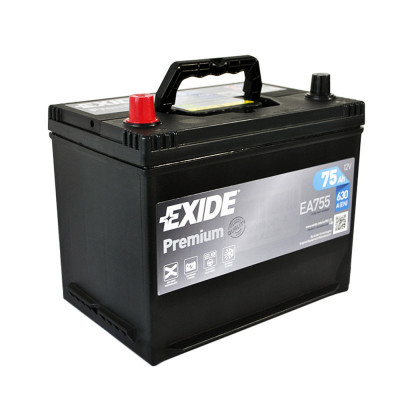 Автомобильный аккумулятор Exide 75Ah 630A Premium EA755 L+ - 2