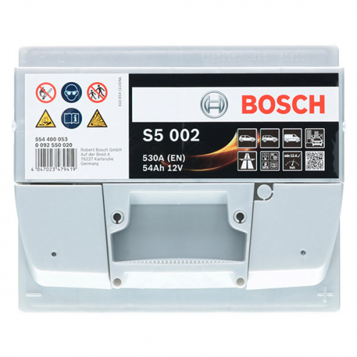 Автомобильный аккумулятор Bosch 54Ah 530A S5 002 R+ - 3