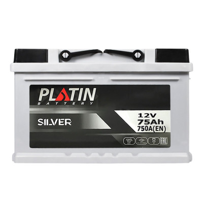 Автомобильный аккумулятор Platin Silver 75Ah 750A H R+ - 1