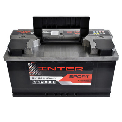 Автомобильный аккумулятор Inter 100Ah 840A Sport R+ - 2