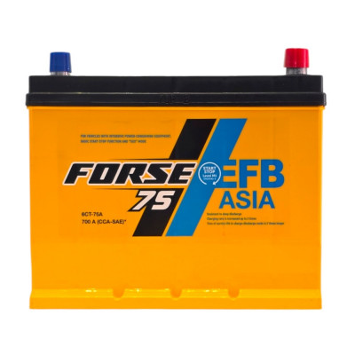 Автомобільний акумулятор Forse Premium 75Ah 700A Asia EFB R+ - 1