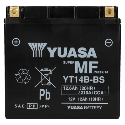 Мото аккумулятор Yuasa 12,6Ah YT14B-BS - 2