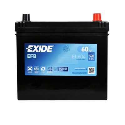 Автомобільний акумулятор Exide 60Ah 520A Start-Stop EFB EL604 R+ - 4