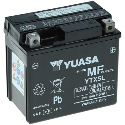 Мото акумулятор Yuasa 4Ah YTX5L-BS - 1