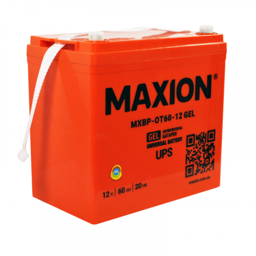 Гелевый аккумулятор Maxion 12V 60Ah OT 60-12 GEL - 2