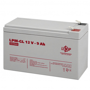 Гелевый аккумулятор LogicPower 12V 9Ah LPM-GL 12-9