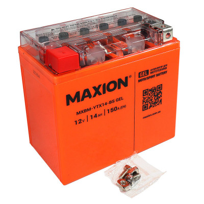 Мото аккумулятор Maxion 14Ah YTX14-BS GEL - 3