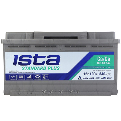 Автомобільний акумулятор Ista 100Ah 840A Standard R+ - 1