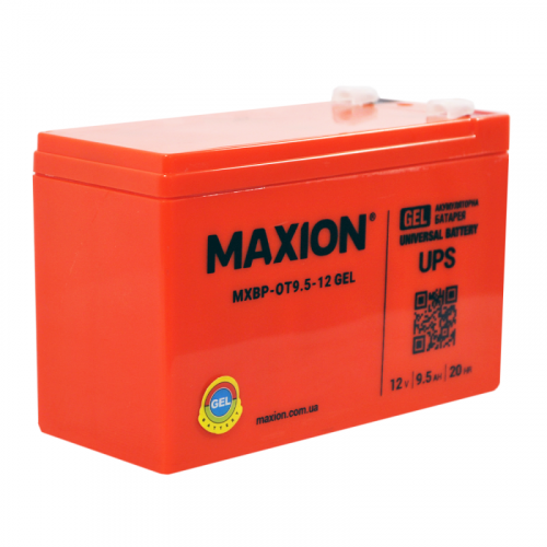 Гелевый аккумулятор Maxion 12V 9,5Ah OT 9,5-12 GEL - 2