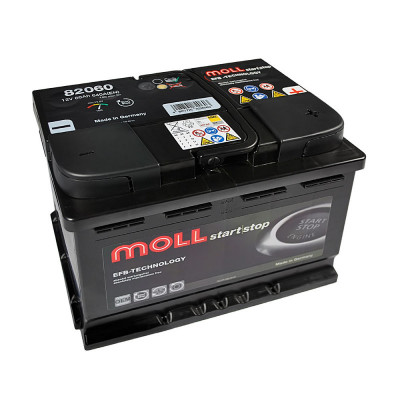 Автомобільний акумулятор Moll 64Ah 620A EFB R+ - 2