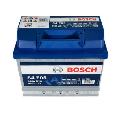Автомобильный аккумулятор Bosch 60Ah 640A S4 E05 EFB R+ - 2 Автомобильный аккумулятор Bosch 60Ah 640A S4 E05 EFB R+ - 2