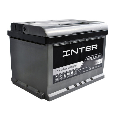 Автомобільний акумулятор Inter 60Ah 600A Premium L+ - 2