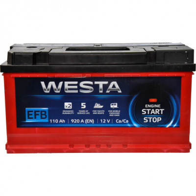 Автомобільний акумулятор Westa 110Ah 920A EFB R+ - 1