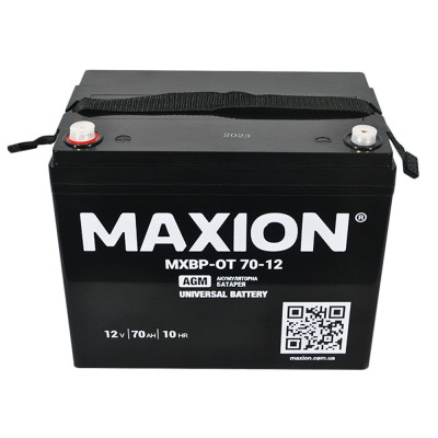 AGM акумулятор Maxion 12V 70Ah OT 70-12 - 3