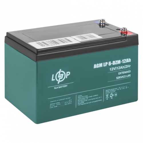 Тяговий акумулятор LogicPower 12V 12Ah LP 6-DZM-12 M5 - 1