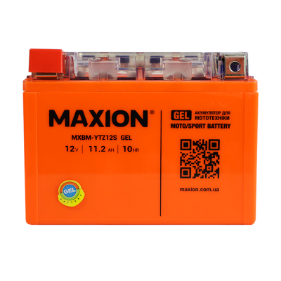 Мото аккумулятор Maxion 11,2Ah YTZ12S GEL - 1