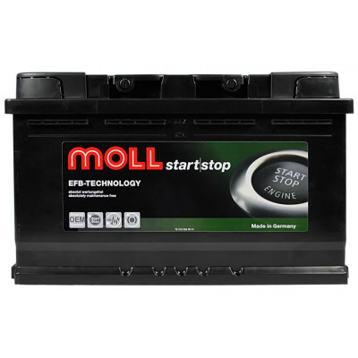 Автомобильный аккумулятор Moll 84Ah 800A EFB R+ - 1