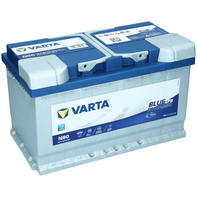 Автомобільний акумулятор Varta 80Ah 800A Blue Dynamic EFB N80 R+ - 1