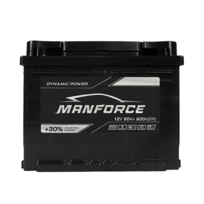 Автомобільний акумулятор Manforce 60Ah 600A L+ - 1