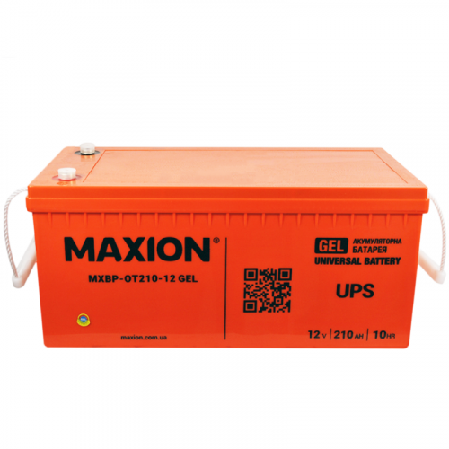 Гелевий акумулятор Maxion 12V 210Ah OT 210-12 GEL - 3