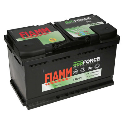 Автомобільний акумулятор Fiamm 80Ah 740A EcoForce AFB TR740 R+ - 1