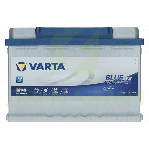 VARTA Blue Dynamic EFB (N70) 70Ah 760A R+ (L3) купити в інтернет-магазині  АКБ ЦЕНТР, Гарантія, Акції, Знижки.