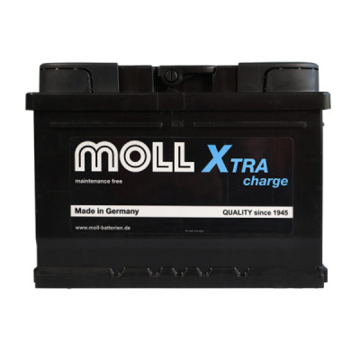 Автомобільний акумулятор Moll 64Ah 620A X-tra Charge R+ - 1
