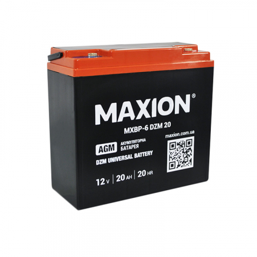 Тяговий акумулятор Maxion 12V 20Ah 6-DZM-20 - 2