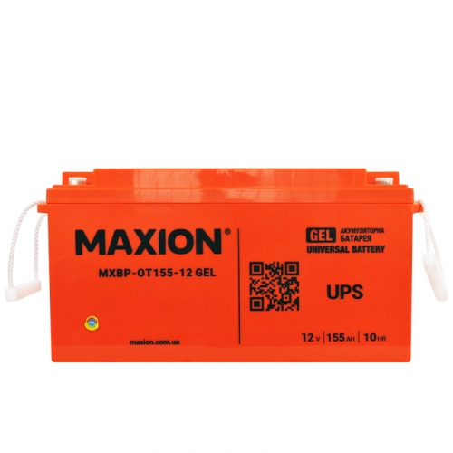 Гелевый аккумулятор Maxion 12V 155Ah OT 155-12 GEL - 1