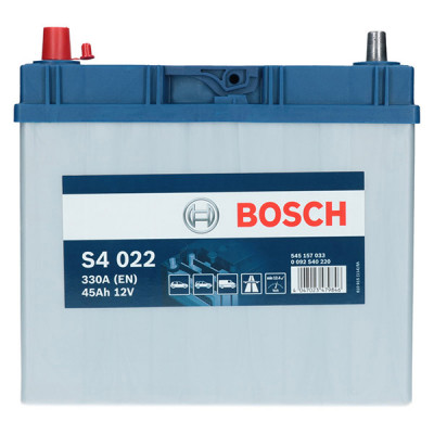 Автомобильный аккумулятор Bosch 45Ah 330A S4 022 L+ - 3 Автомобильный аккумулятор Bosch 45Ah 330A S4 022 L+ - 3