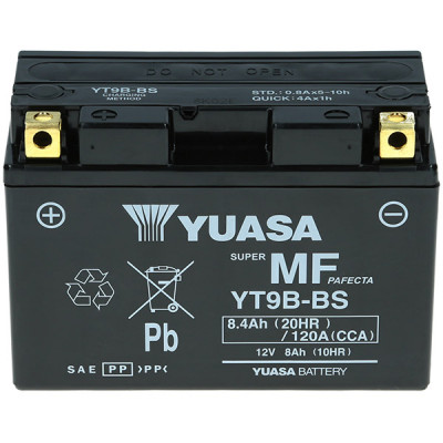 Мото акумулятор Yuasa 8Ah YT9B-BS - 2