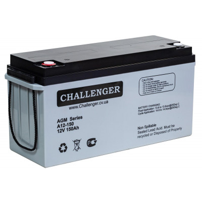 AGM аккумулятор Challenger 12V 150Ah A12-150 - 1