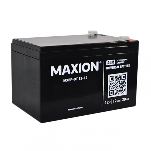 AGM акумулятор Maxion 12V 12Ah OT 12-12 - 3