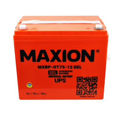 Гелевый аккумулятор Maxion 12V 75Ah OT 75-12 GEL - 2
