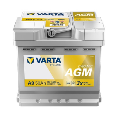Автомобильный аккумулятор Varta 50Ah 540A Dynamic AGM A9 R+ - 3 Автомобильный аккумулятор Varta 50Ah 540A Dynamic AGM A9 R+ - 3