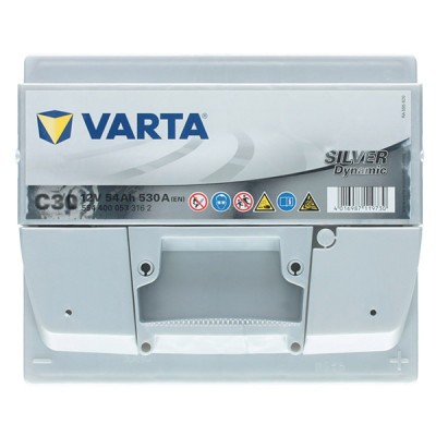Автомобильный аккумулятор Varta 54Ah 530A Silver Dynamic C30 R+ - 3