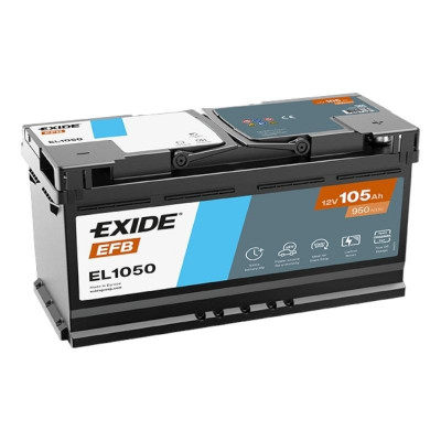 Автомобільний акумулятор Exide 105Ah 950A Start-Stop EFB EL1050 R+ - 1
