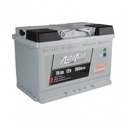 Автомобильный аккумулятор Autopart Galaxy Silver 78Ah 760A R+ - 1
