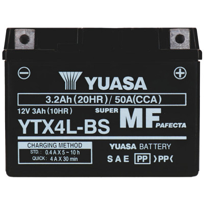 Мото акумулятор Yuasa 3Ah YTX4L-BS - 3