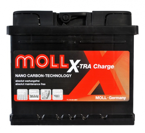 Автомобільний акумулятор Moll 50Ah 450A X-tra Charge R+ - 1