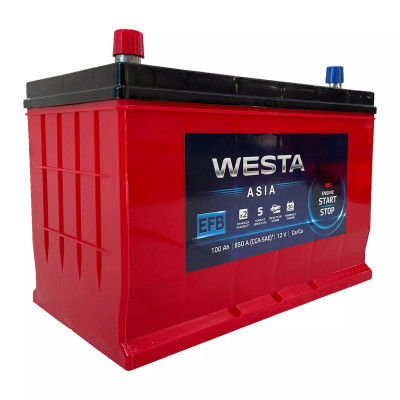 Автомобільний акумулятор Westa 100Ah 850A Premium Asia EFB L+ - 2