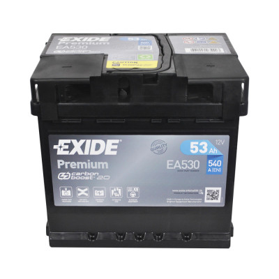 Автомобильный аккумулятор Exide 53Ah 540A Premium EA530 R+ - 3