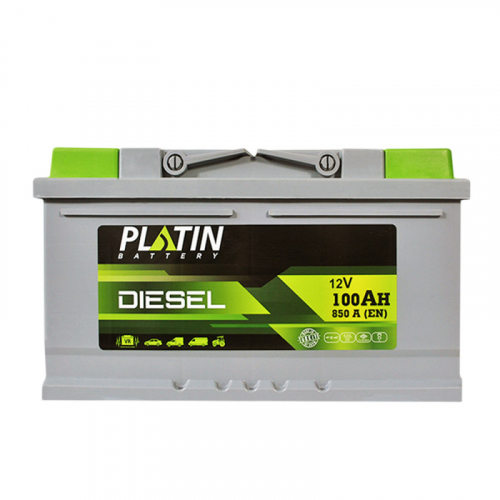 Автомобільний акумулятор Platin Silver Diesel 100Ah 850A R+ - 1