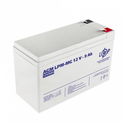 AGM аккумулятор LogicPower 12V 9Ah LPM-MG 12-9 - 1